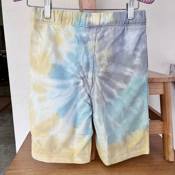 Miki Miette Rusty Shorts Surfspot Blue Yellow Tie Dye Print Kid’s Size 12Y NWT - Picture 2 of 3